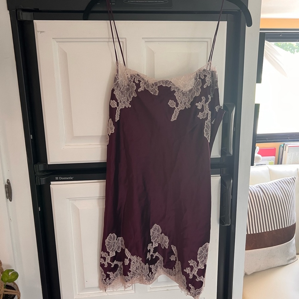 Victoria Secret Satin and Lace Slip sz M